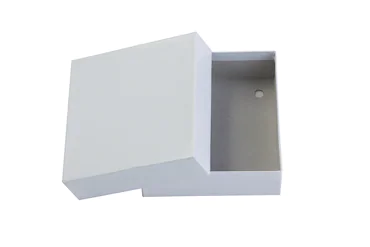 Storage tin large/low, White